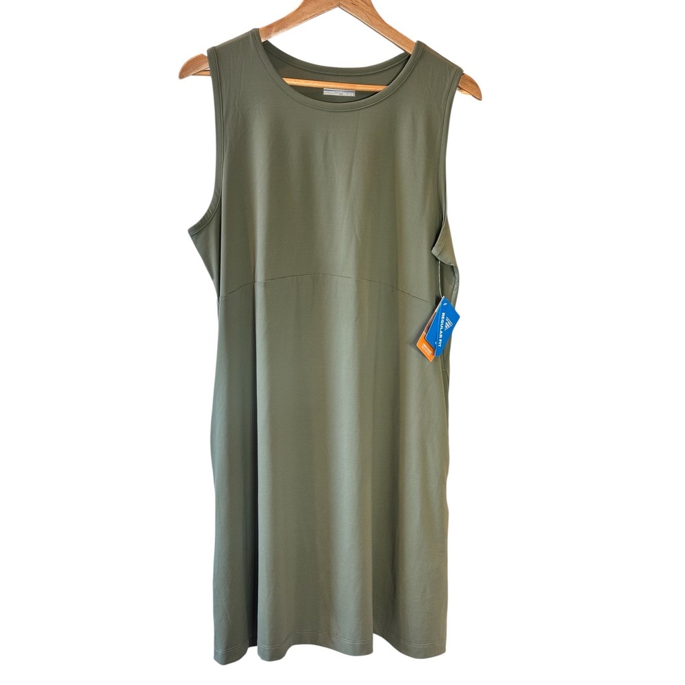 NWT Columbia PFG Dress Olive Green XXL Omni-Freeze UPF 50 Sleeveless Vacation - Picture 1 of 9